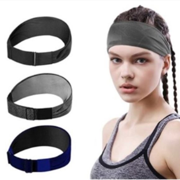 Adjustable Sports Workout Headbands (3pk) - Picture 12 of 13